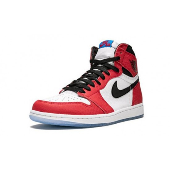 Nike Jordan 1 High Spiderman GYM RED rød 555088 602 Menn Dame