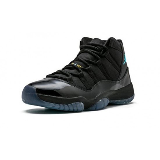 Nike Jordan 11 Gamma Blue BLACK svart 378037 006 Menn Dame