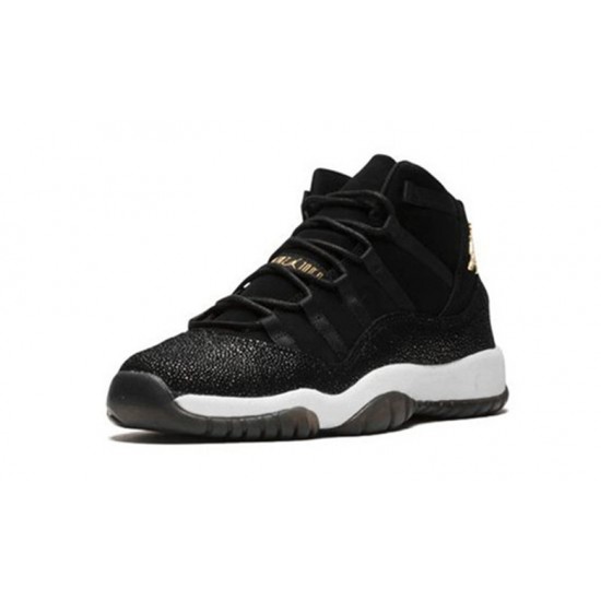 Nike Jordan 11 Heiress BLACK svart 852625 030 Menn Dame