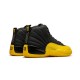 Nike Jordan 12 University Gold BLACK svart 130690 070 Menn Dame