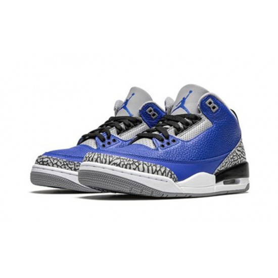 Nike Jordan 3 Royal Cement Varsity Royal CT8532 400 Menn Dame