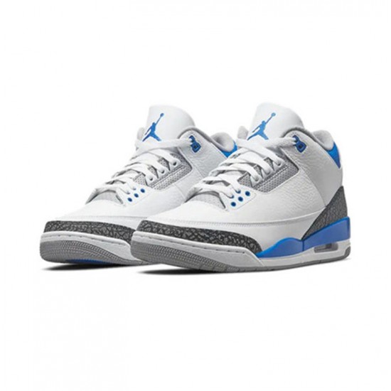 Nike Jordan 3 Retro Racer Blue White hvit CT8532 145 Menn Dame