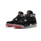 Nike Jordan 4 Bred BLACK svart 308497 060 Menn Dame