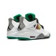 Nike Jordan 4 Rasta &Lucid Green WHITE hvit AQ9129 100 Menn Dame