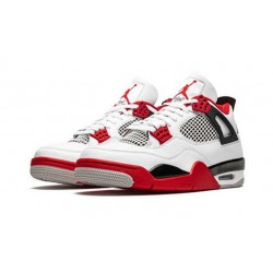 Nike Jordan 4 Fire Red WHITE hvit DC7770 160 Menn Dame