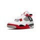 Nike Jordan 4 Fire Red WHITE hvit DC7770 160 Menn Dame