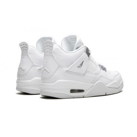 Nike Jordan 4 Pure Money WHITE hvit 408452 100 Menn Dame