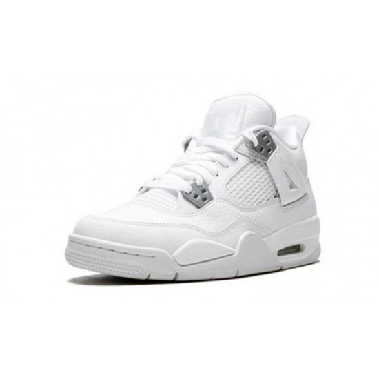 Nike Jordan 4 Pure Money WHITE hvit 408452 100 Menn Dame