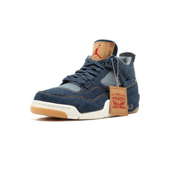 Nike Jordan 4 NRG Levis DENIM Denim AO2571 401 Menn Dame