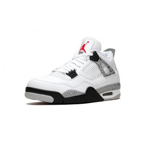 Nike Jordan 4 White Cement WHITE hvit 840606 192 Menn Dame