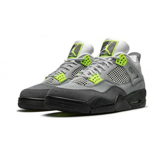 Nike Jordan 4 Neon COOL GREY Gray CT5342 007 Menn Dame