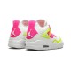 Nike Jordan 4 Retro White Lemon Pink White hvit CV7808 100 Menn Dame