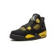 Nike Jordan 4 Thunder BLACK svart 308497 008 Menn Dame