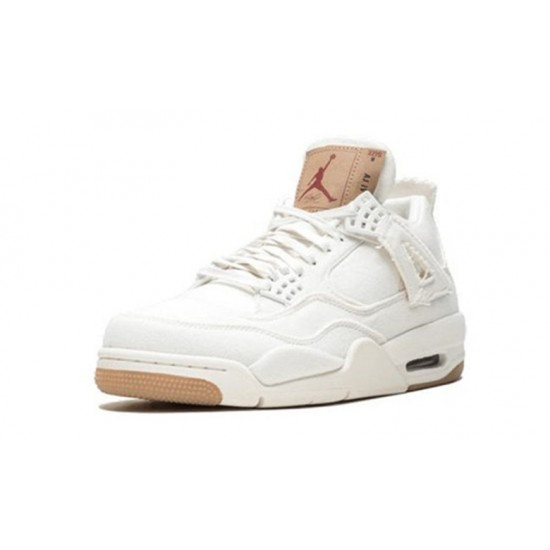 Nike Jordan 4 s White WHITE hvit AO2571 100 Menn Dame