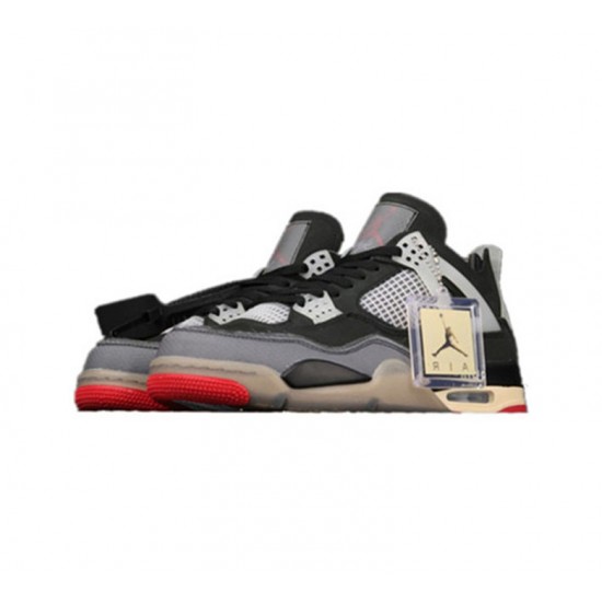 Nike Jordan 4 Bred Black Red svart rød 308497-060 Menn Dame