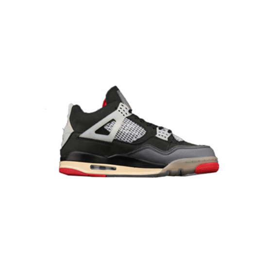 Nike Jordan 4 Bred Black Red svart rød 308497-060 Menn Dame