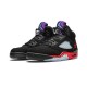 Nike Jordan 5 Grape Fire Red BLACK svart CZ1786 001 Menn Dame