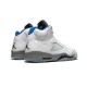 Nike Jordan 5 Retro Stealth WHITE hvit DD0587 140 Menn Dame