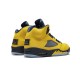 Nike Jordan 5 Michigan Amarillo CQ9541 704 Menn Dame