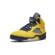 Nike Jordan 5 Michigan Amarillo CQ9541 704 Menn Dame