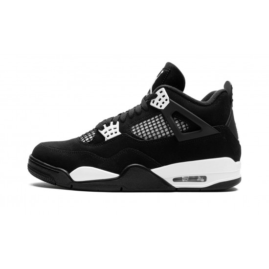 Nike Air Jordan 4 Menn White Thunder svart FQ8138-001 Sko