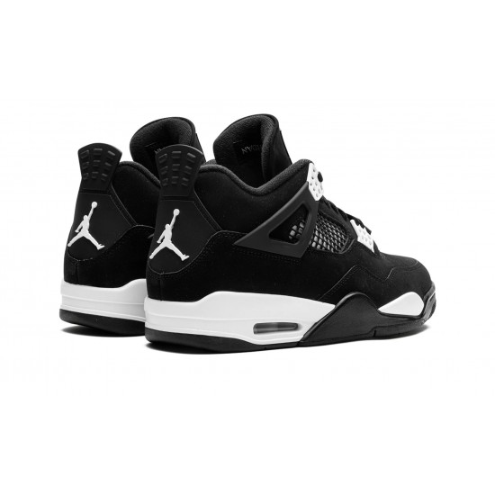 Nike Air Jordan 4 Menn White Thunder svart FQ8138-001 Sko