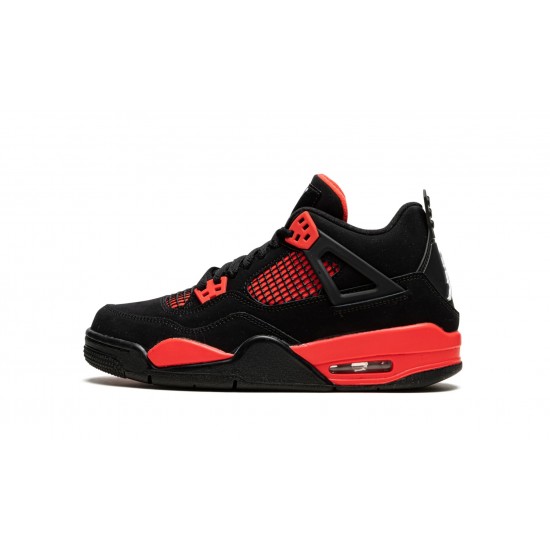 Nike Air Jordan 4 Retro Klasseskolen Red Thunder 408452-016 Sko