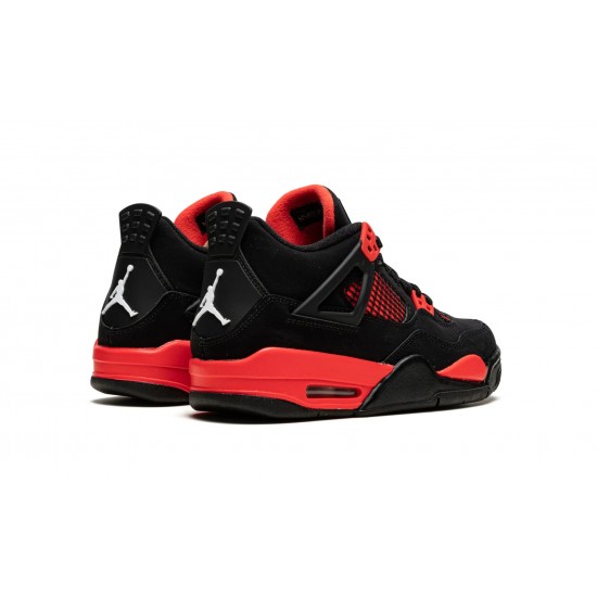 Nike Air Jordan 4 Retro Klasseskolen Red Thunder 408452-016 Sko